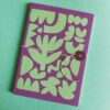 Green Tulip on Purple